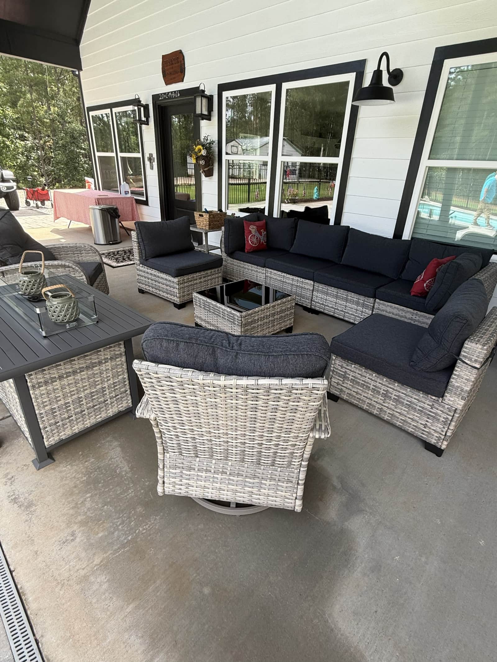 Outdoor seating area at Sanctuary 120